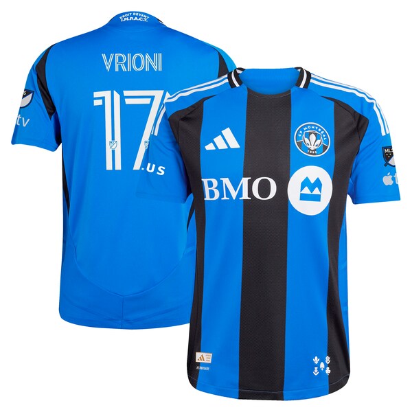 Giacomo Vrioni CF Montreal adidas 2025 Montr¨¦al Original Authentic Player Jersey - Blue