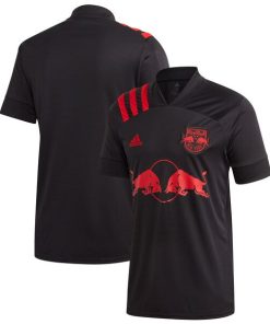 New York Red Bulls adidas 2020 Dark Mode Replica Jersey - Black