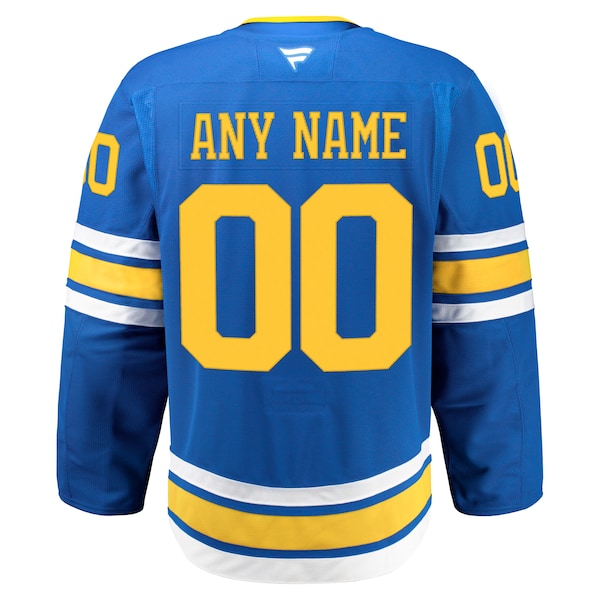 St. Louis Blues Home Authentic Pro Custom Jersey - Blue - Image 3