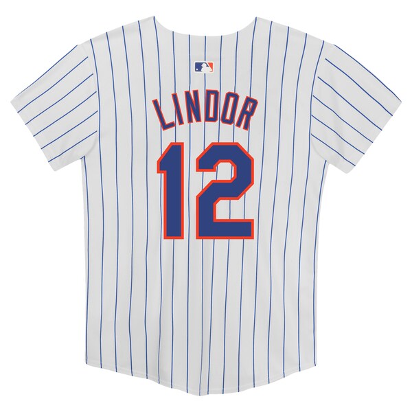 Francisco Lindor New York Mets Nike Preschool Home Game Jersey - White - Image 3