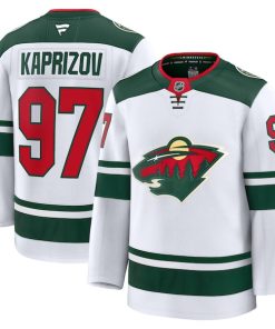 Kirill Kaprizov Minnesota Wild  Away Premium Jersey - White/Green