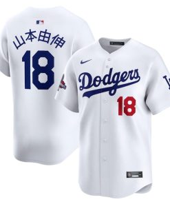 Yoshinobu Yamamoto Los Angeles Dodgers Nike 2024 World Series Champions Japanese Characters Limited Player Jersey - White