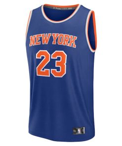 Alternative view of Mitchell Robinson New York Knicks  Fast Break Replica Player Jersey - Icon Edition - Blue