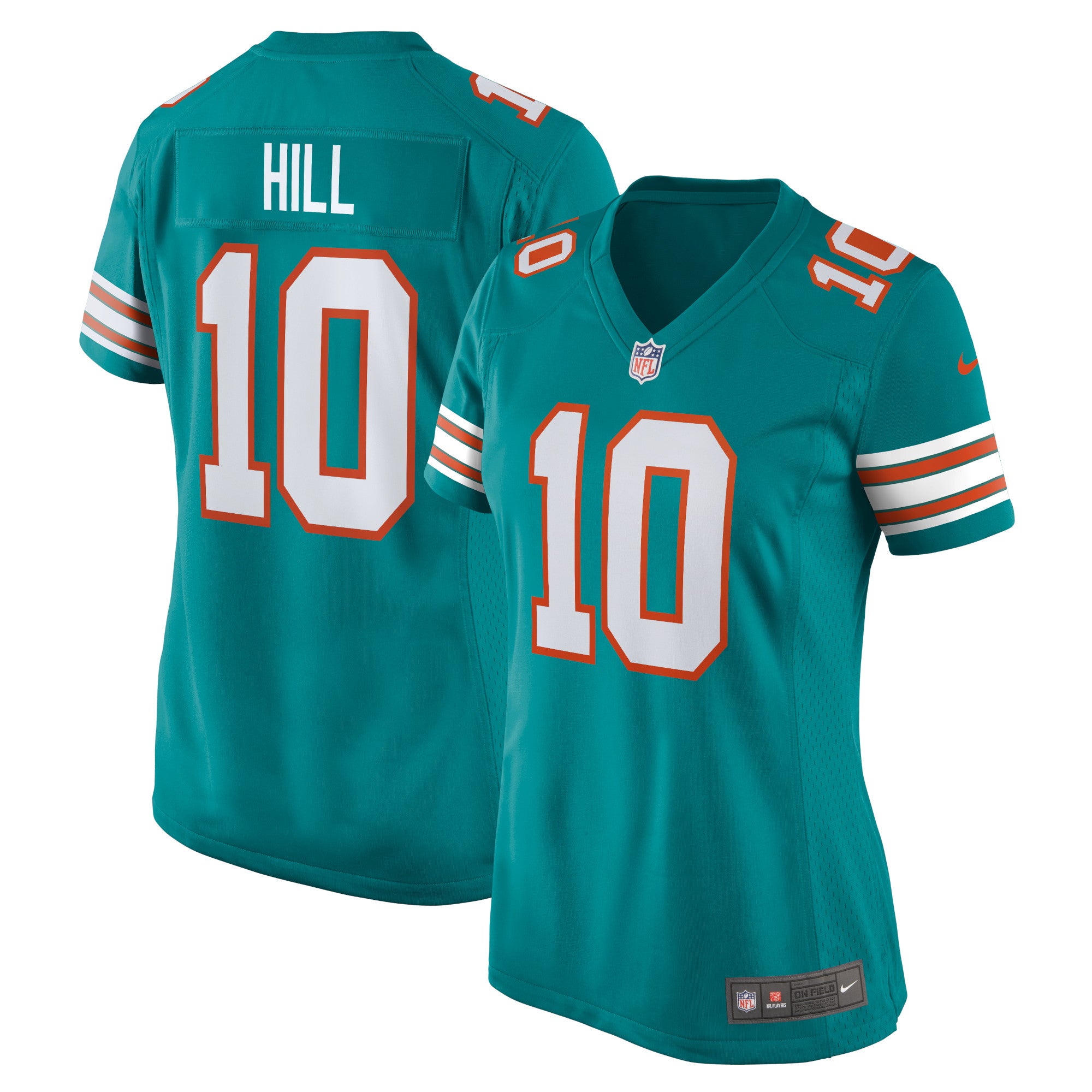 Tyreek Hill Miami Dolphins Nike Women's Alternate Game Jersey - White/Aqua - Image 5