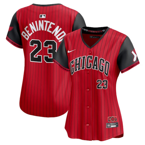 Andrew Benintendi Chicago White Sox Nike Women's 2025 City Connect Limited Player Jersey - Red/Black/Black - Image 2