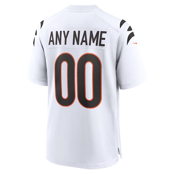 Cincinnati Bengals Nike Game Custom Jersey - White - Image 3