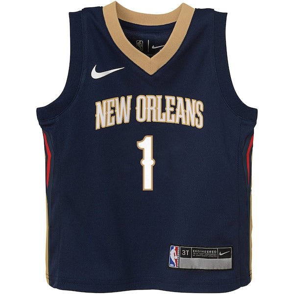 Zion Williamson New Orleans Pelicans Nike Toddler Swingman Player Jersey - Icon Edition - Navy - Image 2