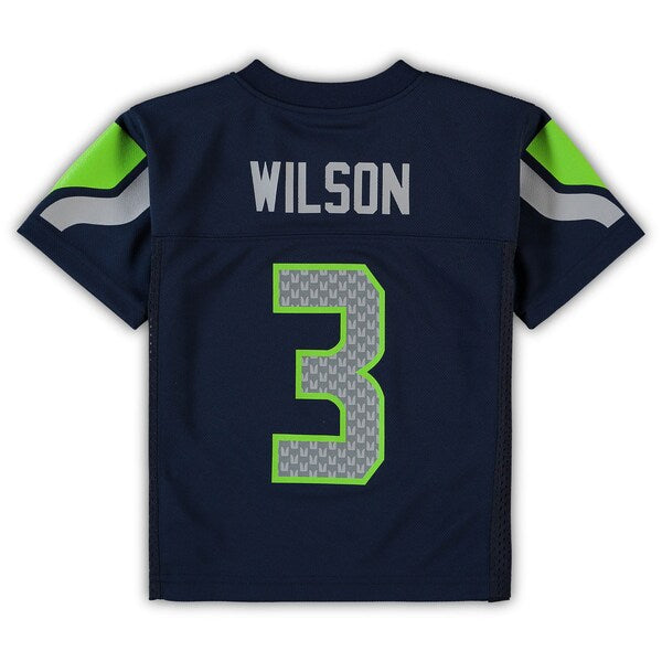 Russell Wilson Seattle Seahawks Preschool Replica Player Jersey - College Navy - Image 3