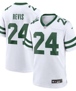 Darrelle Revis New York Jets Nike Legacy Retired Player Game Jersey - White/Green