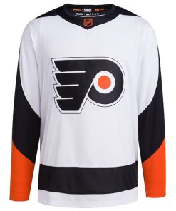 Alternative view of Philadelphia Flyers adidas Reverse Retro 2.0 Authentic Blank Jersey - White