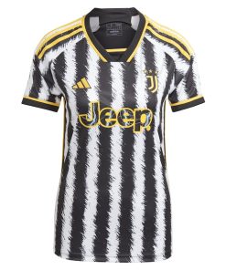 Alternative view of Federico Chiesa Juventus adidas Women's 2023/24 Home Replica Player Jersey - Black
