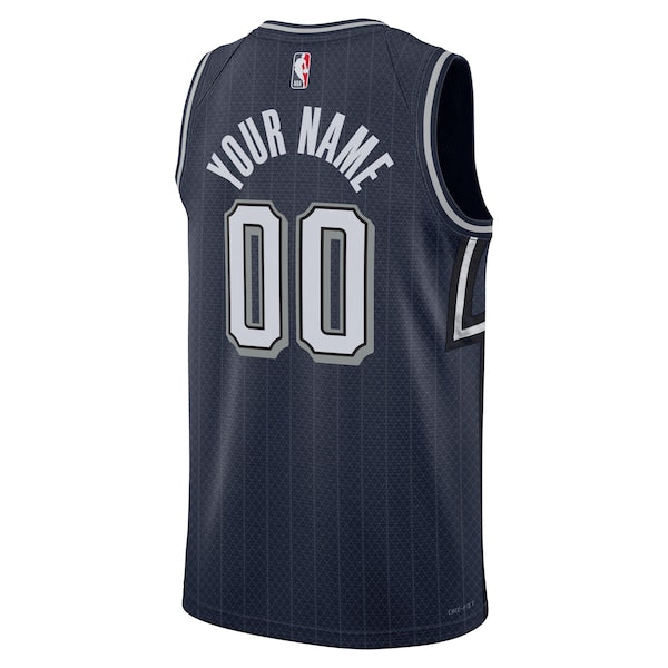 Orlando Magic Nike Unisex 2023/24 Custom Swingman Jersey - Navy - City Edition - Image 3