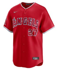 Alternative view of Mike Trout Los Angeles Angels Nike Alternate Limited Player Jersey?¨C Red