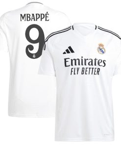 Kylian Mbapp¨¦ Los Merengues adidas 2024/25 Home Replica Player Jersey - White