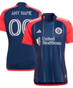New England Revolution adidas 2024 Boston Tea Party Replica Custom Jersey?¨C Navy
