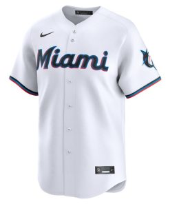 Alternative view of Miami Marlins Nike Home Limited Jersey - White
