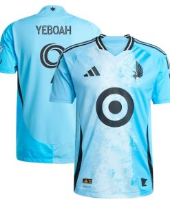 Kelvin Yeboah Minnesota United FC adidas 2025 CONVERGENCE Authentic Player Jersey - Blue