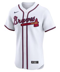 Alternative view of Matt Olson Atlanta Braves Nike Home Elite Player Jersey - White