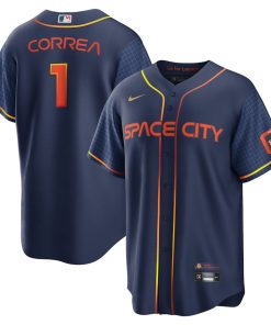 Carlos Correa Houston Astros Nike 2022 City Connect Replica Player Jersey - Navy