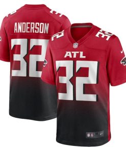 Alternative view of Jamal Anderson Atlanta Falcons Nike Retired Player Alternate Game Jersey - Red/Black