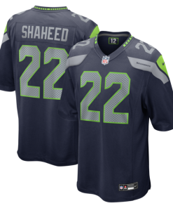 Alternative view of Rashid Shaheed Seattle Seahawks Nike Team  Game Jersey -  College Navy/Royal/White