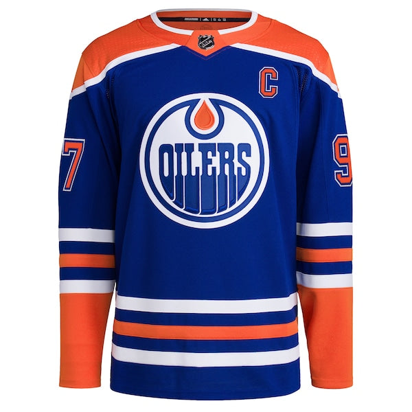 Connor McDavid Edmonton Oilers adidas Home Primegreen Authentic Player Jersey - Royal - Image 2