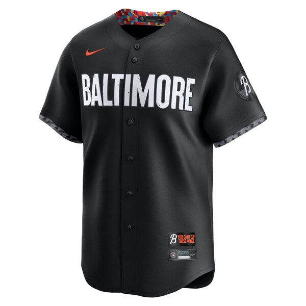 Adley Rutschman Baltimore Orioles Nike City Connect Limited Jersey - Black - Image 2
