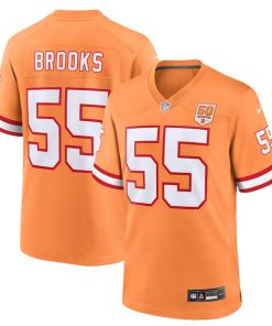 Derrick Brooks  Tampa Bay Buccaneers Nike 50th Season Game Jersey - Creamsicle/Red