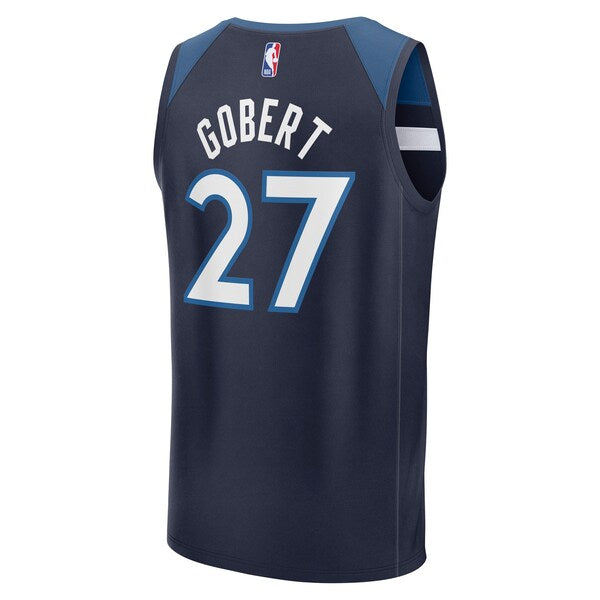 Rudy Gobert Minnesota Timberwolves Fast Break Replica Player Jersey - Icon Edition - Navy - Image 3