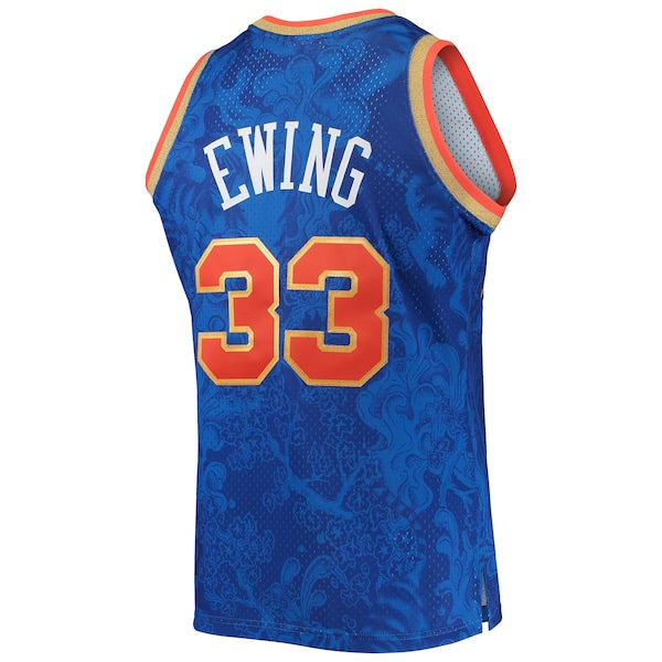 Patrick Ewing New York Knicks Hardwood Classics 1991/92 Lunar New Year Swingman Jersey - Blue - Image 3