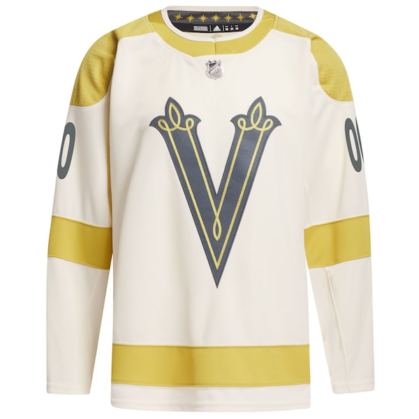 Vegas Golden Knights adidas 2024 NHL Winter Classic Primegreen Authentic Custom Jersey - Cream - Image 2
