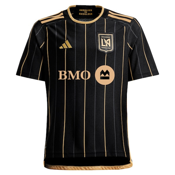Denis Bouanga LAFC adidas Youth 2024 Primary Replica Player Jersey - Black - Image 2