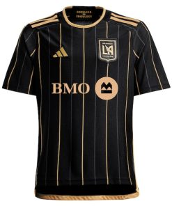 Alternative view of Ryan Hollingshead LAFC adidas Youth 2024 Primary Replica Player Jersey - Black