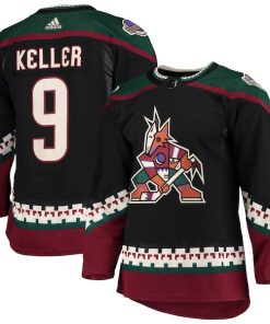 Clayton Keller Arizona Coyotes adidas Home Primegreen Authentic Pro Player Jersey - Black