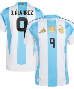 Juli¨¢n ¨¢lvarez Argentina National Team adidas 2024 Home Authentic Jersey - White