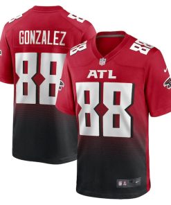Alternative view of Tony Gonzalez Atlanta Falcons Nike Retired Player Alternate Game Jersey - Red/Black