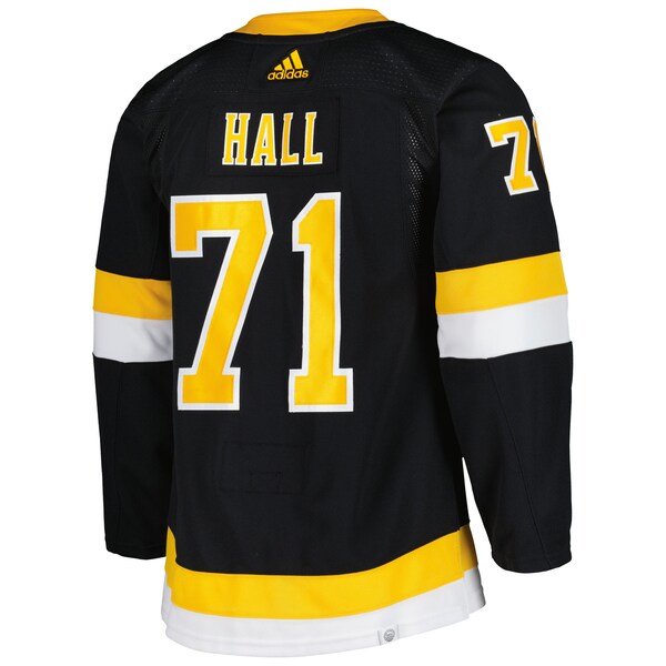 Taylor Hall Boston Bruins adidas Alternate Primegreen Authentic Player Jersey - Black - Image 3