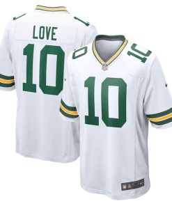 Jordan Love Green Bay Packers Nike  Game Jersey - White/Green