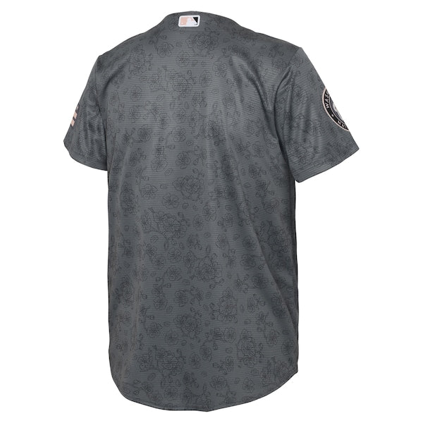 Washington Nationals Nike Youth 2022 City Connect Replica Jersey - Gray - Image 3