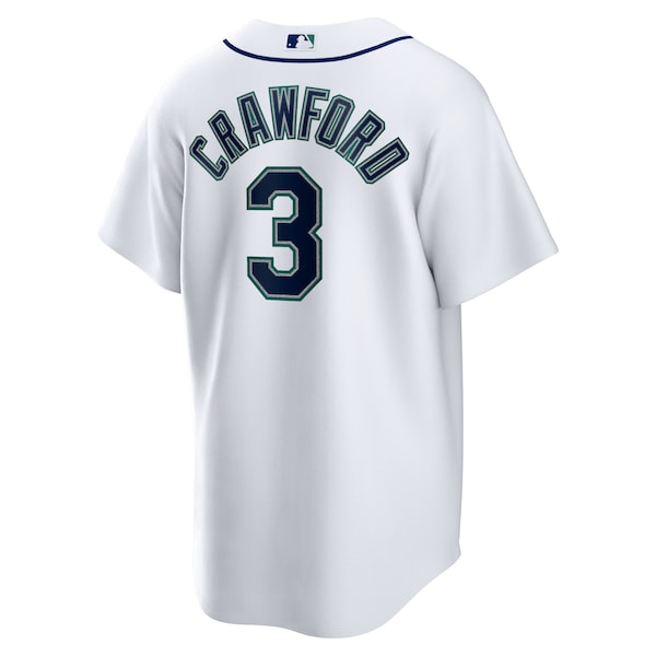 JP Crawford Seattle Mariners Nike Home Replica Jersey - White - Image 3
