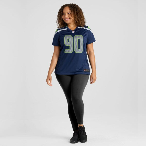 Jarran Reed Seattle Seahawks Nike Women's Team Game Jersey - College Navy - Image 6