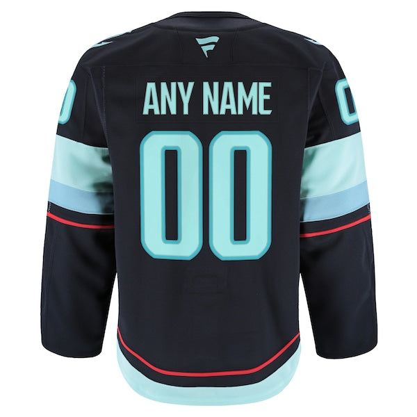 Seattle Kraken Home Authentic Pro Custom Jersey - Navy - Image 3