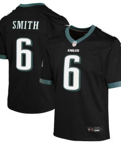 DeVonta Smith Philadelphia Eagles Nike Youth Game Jersey - Black/White