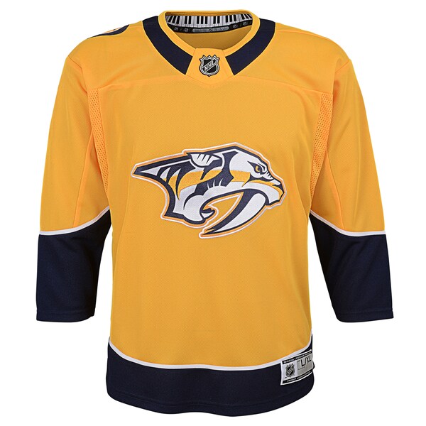 Nashville Predators Youth Home Premier Blank Jersey - Yellow - Image 2