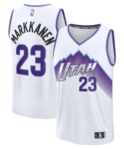 Lauri Markkanen Utah Jazz  Fast Break Replica Jersey - Association Edition - White