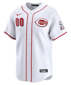 Alternative view of Cincinnati Reds Nike Home Limited Custom Jersey - White