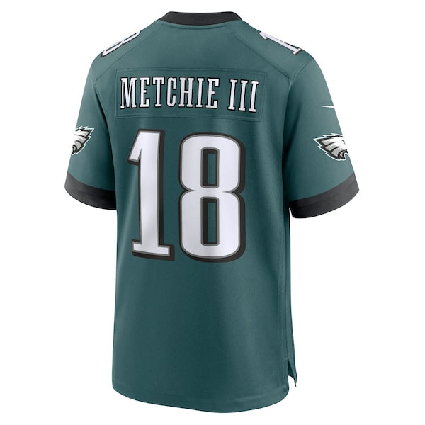 John Metchie III Philadelphia Eagles Nike Team Game Jersey - Midnight Green - Image 3