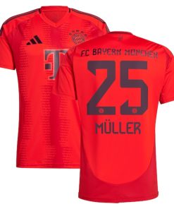 Thomas M¨¹ller Bayern Munich adidas 2024/25 Home Replica Player Jersey - Red