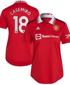Carlos Casemiro Manchester United adidas Women's 2022/23 Home Replica Player Jersey - Red