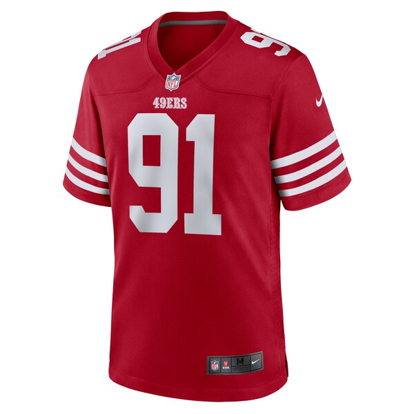 Earnest Brown IV San Francisco 49ers Nike Team Game Jersey - Scarlet - Image 2